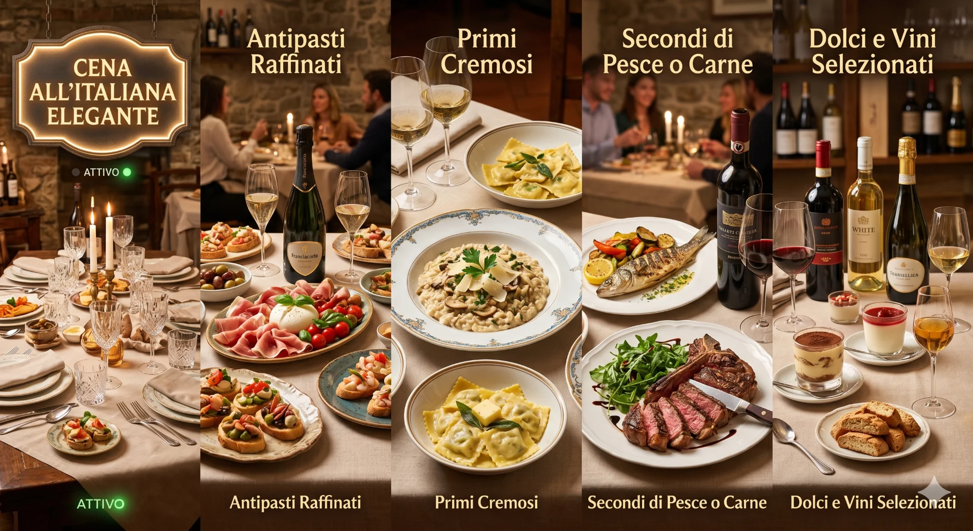 Cena All'Italiana Elegante